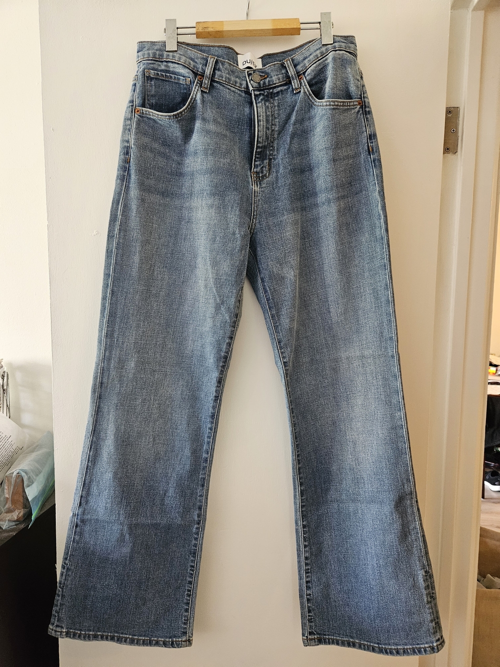 Classic Blue Flare Jeans - Women's Wide Leg
